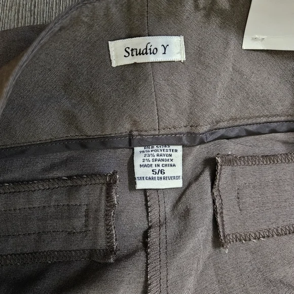 🌸🧡 flare Wide Leg pants By Studio Y Size Size 5/6💜 - Picture 9 of 9